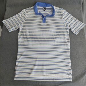 FootJoy Metamora Fields Golf Club Striped Polo Shirt Large